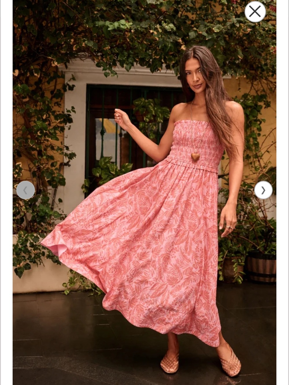 Altar’d State Malibu Floral Midi Dress